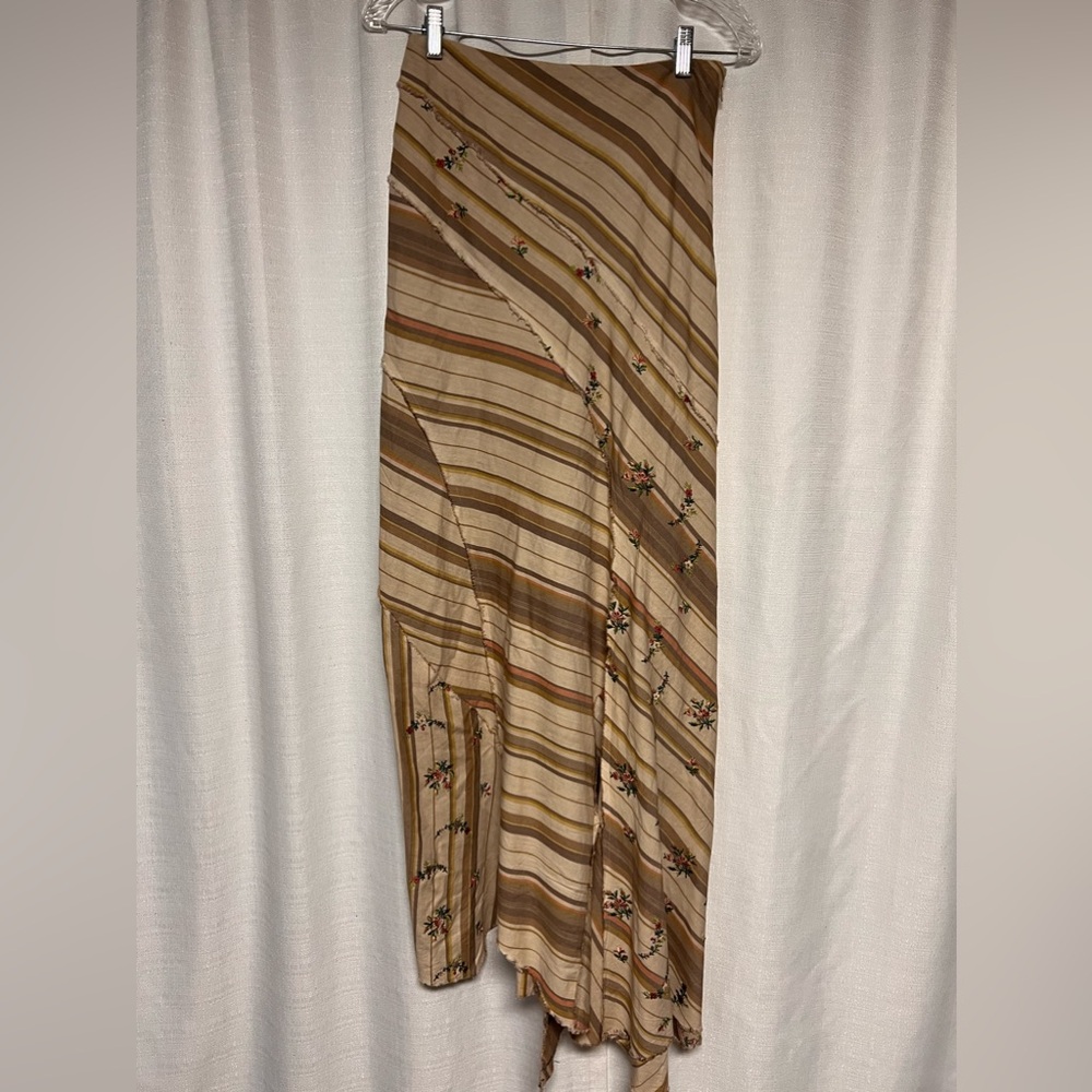 Free People Imogene Maxi Skirt Peach Combo NWOT - Picture 6 of 9